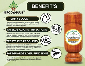 ⚡ Control Sugar Naturally with Wooden Water Glass 🌿 | Pure Ayurvedic Power 💧 (BUY 1 GET 1 FREE)